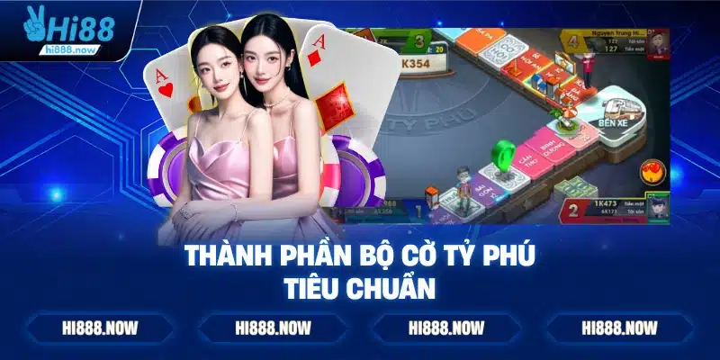 Thành phần bộ cờ tỷ phú tiêu chuẩn